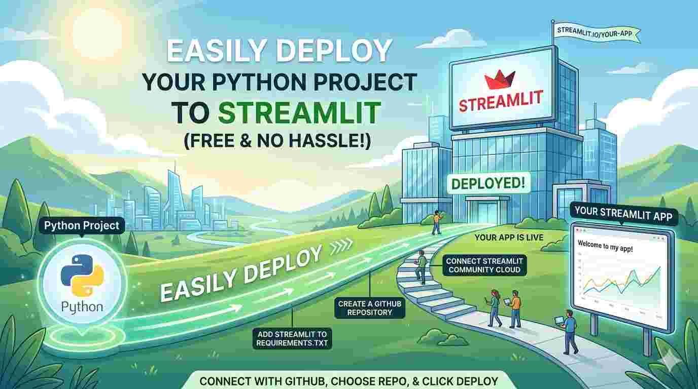How to Easily Deploy Your Python Project to Streamlit (Free & No Hassle!)